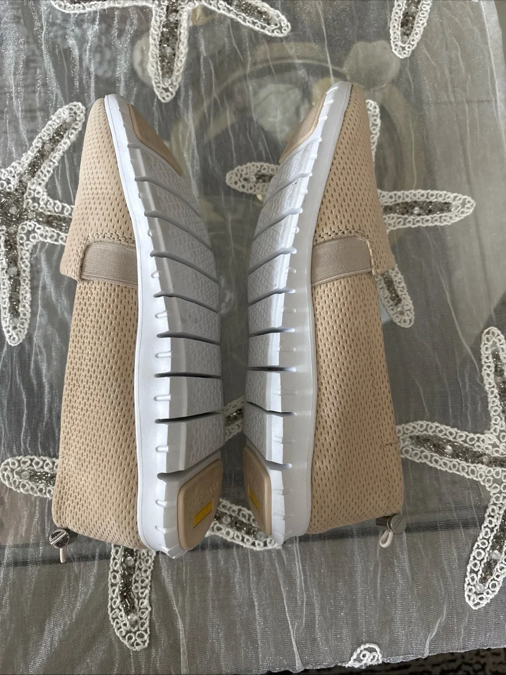 Cole Haan Knit Slip-On Sneakers in Nude